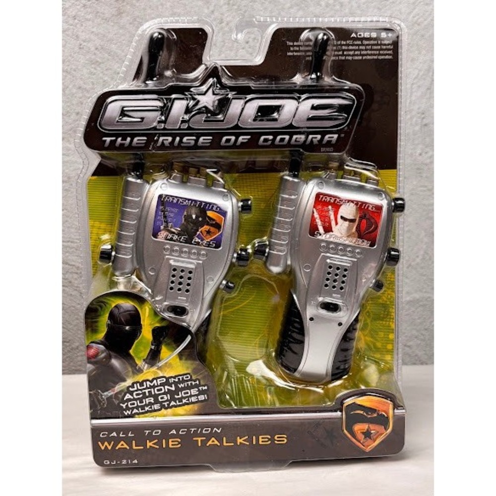 GI Joe The Rise of Cobra Call to Action Walkie Talkies Snake Eyes Storm Shadow